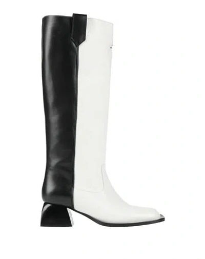 Nodaleto Woman Boot White Size 8 Leather