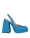 Nodaleto Bulla Jil 120mm Glitter Platform Pumps In Blue