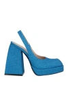 Nodaleto Bulla Jil 120mm Glitter Platform Pumps In Blue