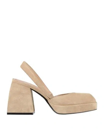 Nodaleto Woman Pumps Beige Size 8 Leather In Nude