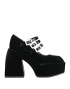 Nodaleto Woman Pumps Black Size 11 Textile Fibers, Soft Leather In Black