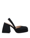 Nodaleto Woman Pumps Black Size 8 Textile Fibers