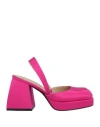 Nodaleto Woman Pumps Fuchsia Size 7.5 Textile Fibers In Pink