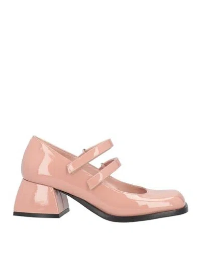 NODALETO NODALETO WOMAN PUMPS PINK SIZE 6 SOFT LEATHER