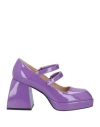 Nodaleto Bulla Babies Lilac Patent Leather Sandals In Purple