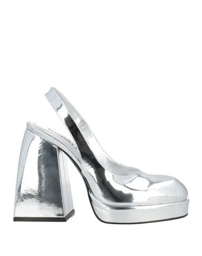 Nodaleto Woman Pumps Silver Size 6 Synthetisches Material