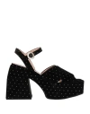 Nodaleto Bulla Joni Crystal-embellished Velvet Platform Sandals In Black