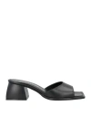 Nodaleto Woman Sandals Black Size 11 Leather In Multi