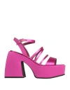 Nodaleto Leather Sandals In Pink