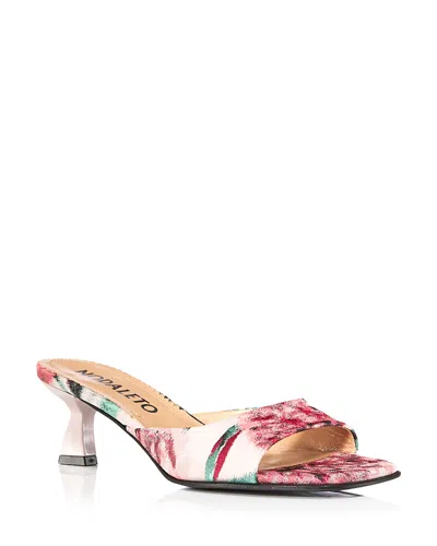 Nodaleto Women's Kitten Heel Mule Sandals In Multi