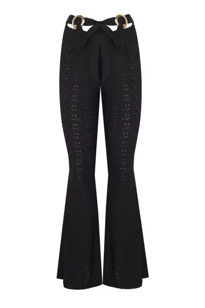 No'design Women's Empress Flared Black Pants