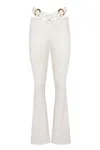 No'design Women's Empress Flared White Pants In White