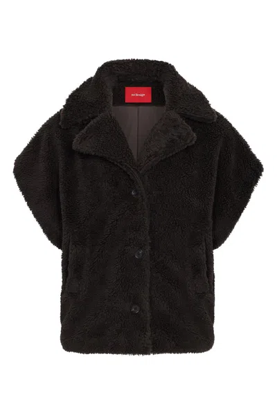 No'design Women's Lyra Teddy Brown Vest