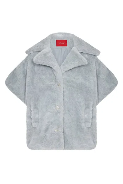 No'design Women's Lyra Teddy Grey Vest In Gray