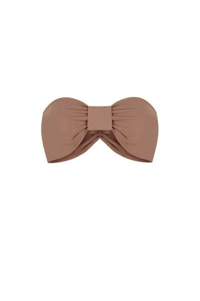 No'design Women's Neutrals Ruched Detail Bustier In Pink