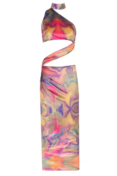 No'design Women's Velvet Midi Dress In Multi
