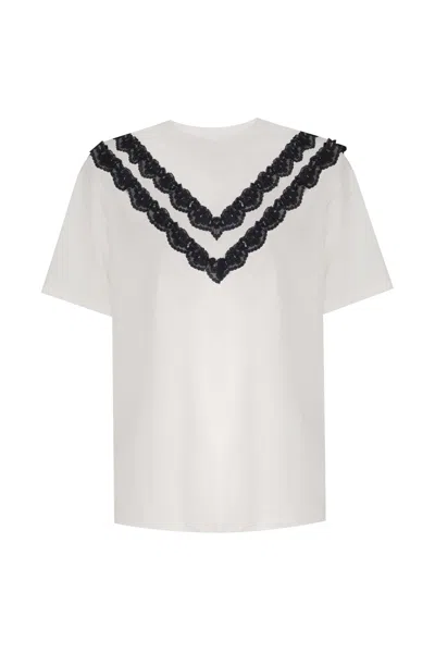 No'design Women's White Aria Oversize T-shirt