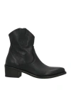 Noee Woman Ankle Boots Black Size 7 Calfskin