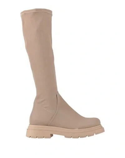 Noee Woman Boot Beige Size 7 Textile Fibers In Sand