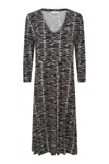 Noen Women's A-shape Dress In Black Mix In Black