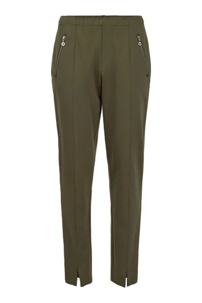 Noen Women's Casual Wear Trouser In Olive Green