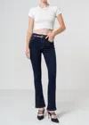 Noend Cora Mid Rise Skinny Boot Jeans In Blue In Blue