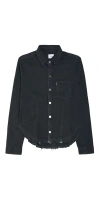 Noend Denim Amaya Denim Shirt In Black