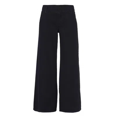 Noend Denim Black Athena Wide Leg Jeans In Hackney