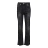 Noend Denim Black Farrah Kick Flare Jeans In Nashville In Black