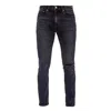 Noend Denim Black Men's Harrison Stretch Skinny Jeans In Slash In Black