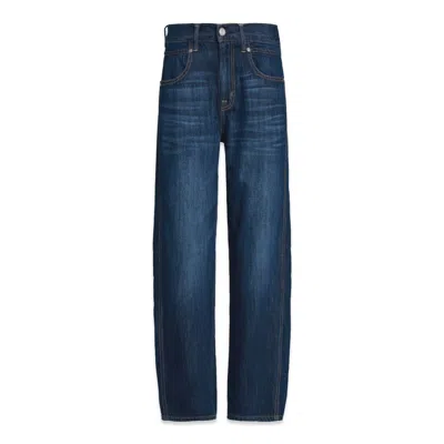 Noend Denim Blue Ava Flutter Slung Fit Jeans In Azure Vista