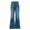 Noend Denim Blue Bella Seamed Pocket Flare In Bend In Blue