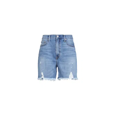 Noend Denim Blue Bf Shorts - Fitka