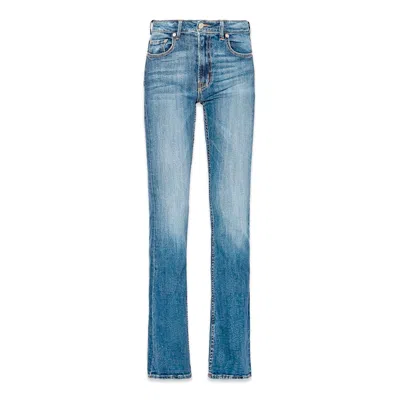 Noend Denim Blue Celine High Rise Bootcut In Plaine