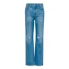 Noend Denim Blue Claude Ankle High Rise Straight Jeans In Mineral In Blue