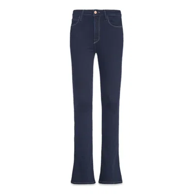 Noend Denim Blue Cora Mid Rise Skinny Boot Jeans In Baikal