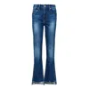 Noend Denim Blue Farrah Kick Flare Jeans In Cincinnati In Blue