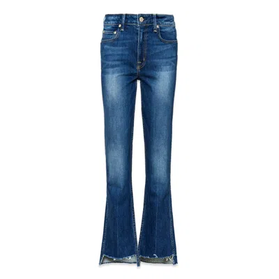 Noend Denim Blue Farrah Kick Flare Jeans In Cincinnati