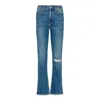 Noend Denim Blue Farrah Kick Flare Jeans In Hope In Blue