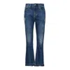 Noend Denim Blue Farrah Kick Flare Jeans In Tulsa In Blue
