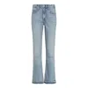 Noend Denim Blue Frankie Mid Rise Kick Flare In Blue