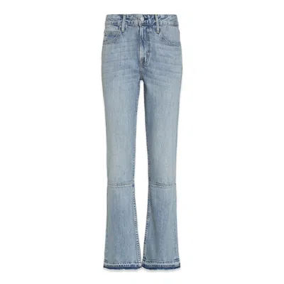 Noend Denim Blue Frankie Mid Rise Kick Flare
