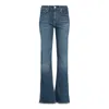 Noend Denim Blue Grace Mid Rise Flare In Greenwich In Blue