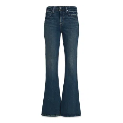 Noend Denim Blue Jenith Curves Cascade Flare In Mosswood