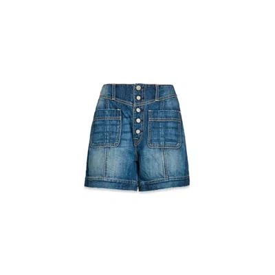 Noend Denim Mya Fashion Shorts In Clearwater In Blue