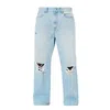 Noend Denim Blue Noend Men's Slouch Loose Jeans In Sunset In Blue