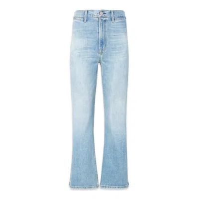 Noend Denim Blue Queen High Rise Wide Leg Jeans In Philadelphia