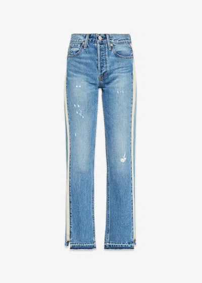 Noend Denim Blue Remastered Upcycled Crop Straight