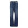 Noend Denim Blue Slacker High Rise Relax Straight In Ten Sleep In Blue