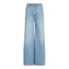Noend Denim Blue Sophia Super High Rise Wide Leg In Blue